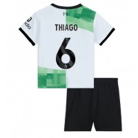 Camiseta Liverpool Thiago Alcantara #6 Segunda Equipación Replica 2023-24 para niños mangas cortas (+ Pantalones cortos)